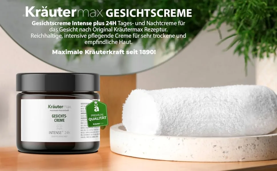  Kr utermax. Kr utermax Intense Face Cream Intensive care for very dry skin 24-hour day and night cream 100 ml - Crème visage Intense+ 24h