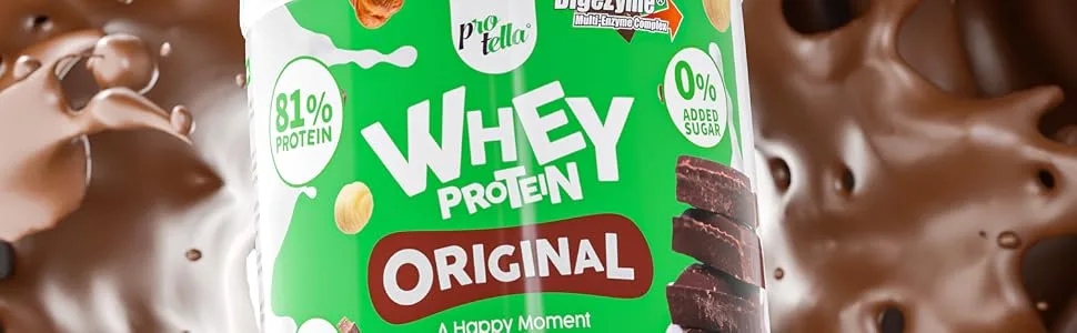 Protella - Whey Protein Choco-Latte 1 kg - Whey Original Chocolat 1 kg