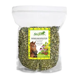 Stiefel Immune Herbs for Horses - 100% Natural Herb Blend - Immune System Support - Defence Strengthening - Promotes Health - With Rosehip - 1kg - Bottes - Service complet pour compléments alimentaires et produits de soins pour animaux