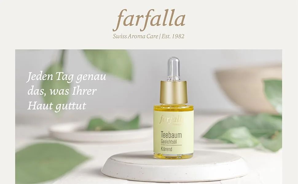  farfalla farfalla Teebaum Face Oil - Clarrend - 100% Certified Natural Cosmetics - 15ml - farfalla