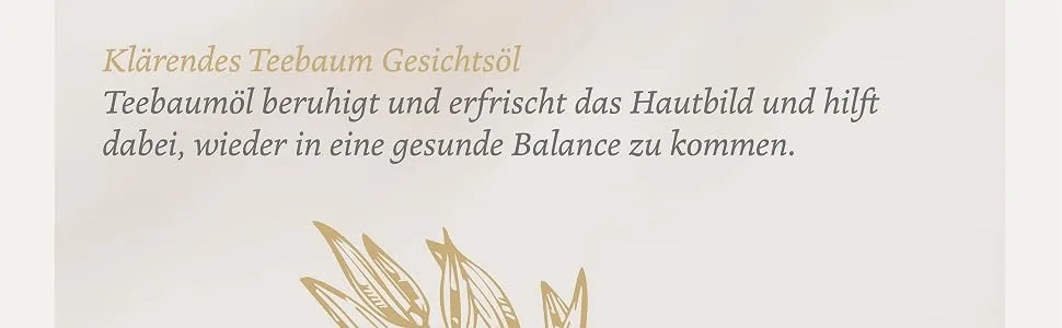  farfalla farfalla Teebaum Face Oil - Clarrend - 100% Certified Natural Cosmetics - 15ml - farfalla