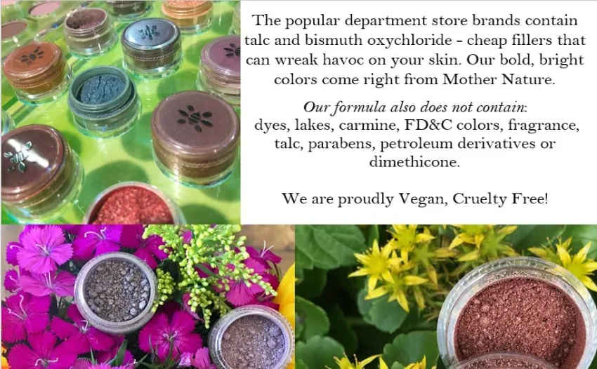 Honeybee Gardens PowderColors - Clean Mineral Eye Shadow - Spellbound (medium matte plum lavender with both pink and blue undertones) | Versatile  Portable  & Skin-Friendly  2g - powder