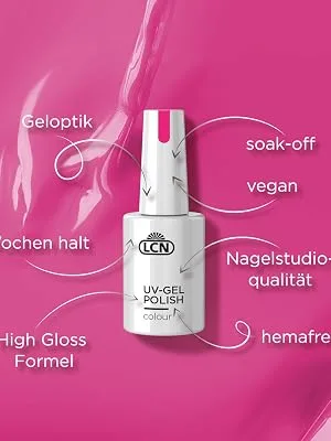  LCN LCN Silver Disco UV Nail Polish Full Coverage and Long Lasting Gentle Dissolving Vegan Cruelty Free & HEMA Free 10ml - Vernis gel UV