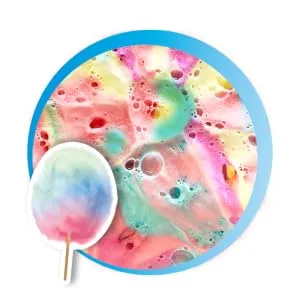 INKEE Bath Bombs Crumble Galupy Unicorn Bath Bombs for Kids Candy Floss Scented and 4 Colours 100g Bag - Inkee Bath Crumbles