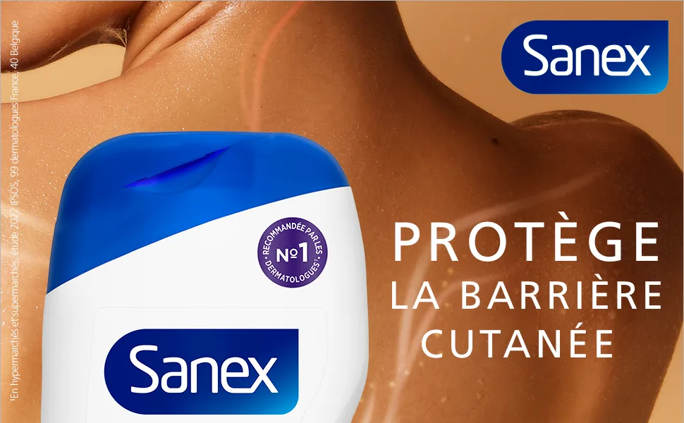  Sanex SANEX - Natural Prebiotic Hydration Shower Gel - Dry Skin - Gently cleanses - Deep Nourishes - Prebiotic & Postbiotic Complex - 12h Hydration - Sulphate Free* - 425mL x2 - test