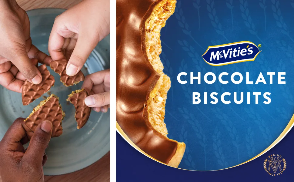  McVitie's McVitie's 18 Gold Caramel Flavour Cookie Bars - Chocolat, McVities