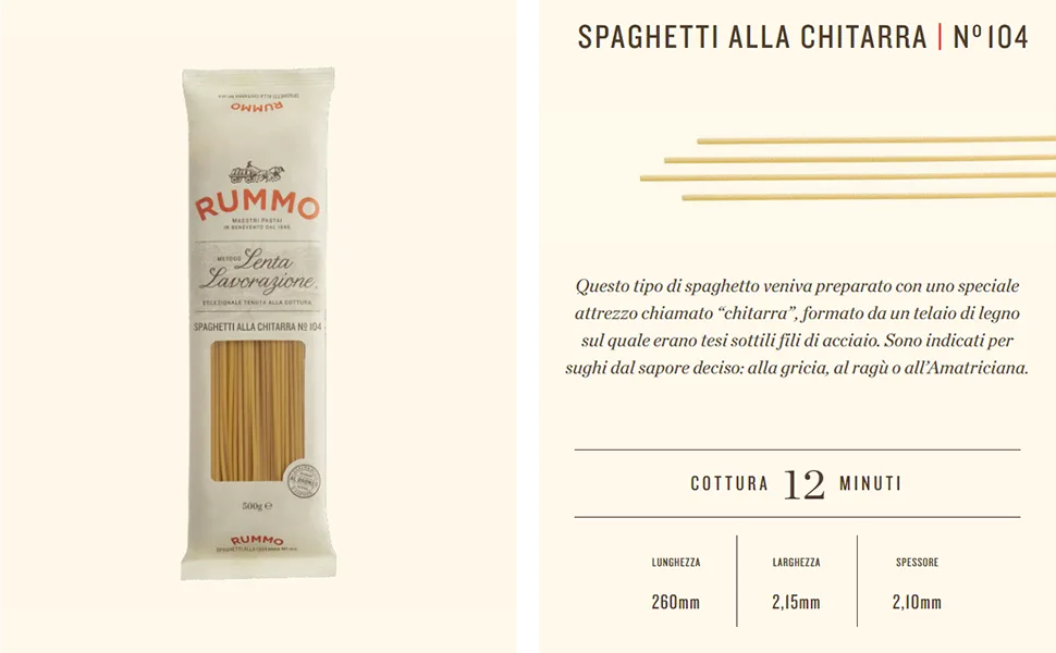 Rummo Rummo Spaghetti with guitar - 500 g - guitare