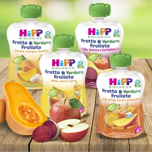  HiPP Hipp Fruit Blender Pear and Apple with Dragon Fruit and Blackcurrant 90 g - Citrouille