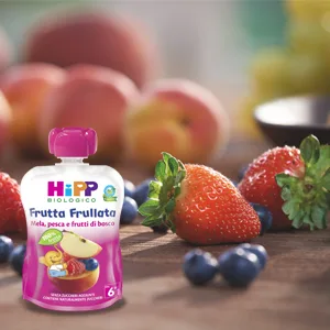  HiPP Hipp Fruit Blender Pear and Apple with Dragon Fruit and Blackcurrant 90 g - fraises