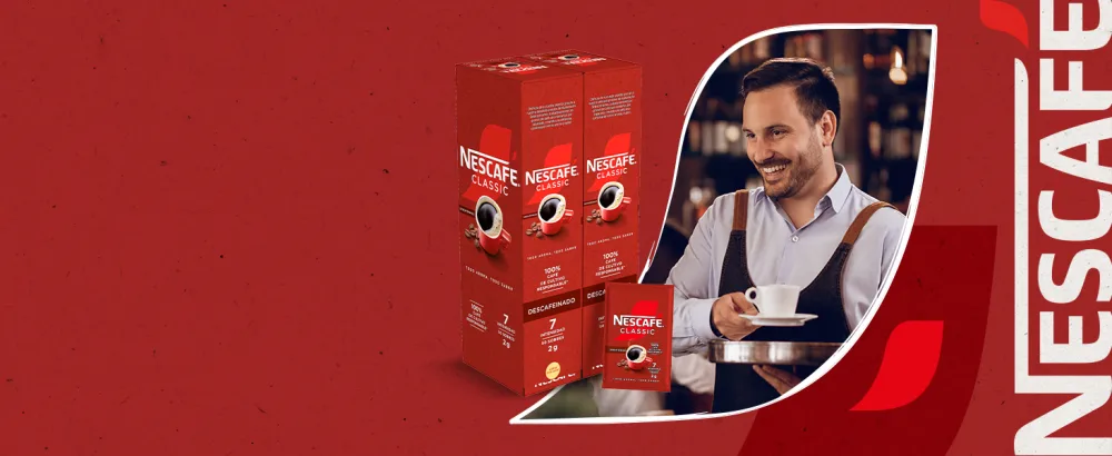  NESTLE PROFESSIONAL Nescaf Decaffeinated soluble coffee 100 units - nescafe, nescafé, classic, décaféiné, café soluble, café soluble