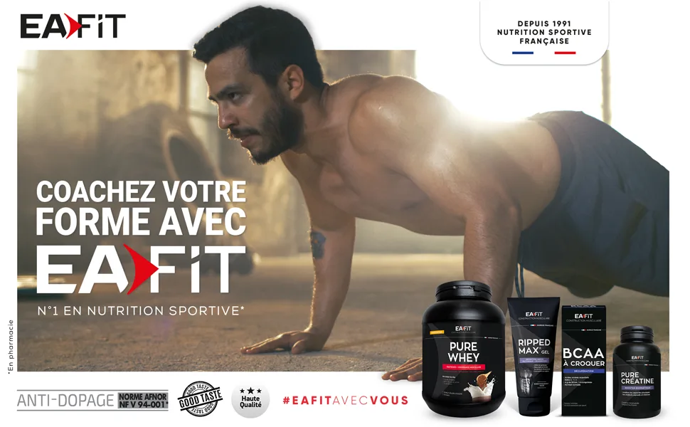  Eafit EAFIT Pure Whey Caramel 750 g - Muscle Growth - Whey Protein - Fast Assimilation - Amino Acids and Digestive Enzymes - High Amino Complex - Certified Anti-Doping - eafit