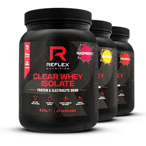  Reflex Nutrition Reflex Nutrition Clear Whey Protein Isolate Powder 20g of protein low sugar low fat Muscle growth and hydration Light and - Lactosérum transparent