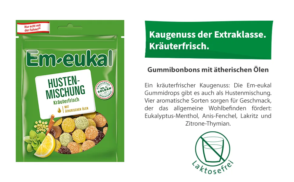  Em-eukal Em-eukal Gummidrops Herbal Cough Mix with Vitamin C 90g - Small