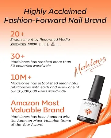  Modelones Modelones 510-Piece False Nail Pack 15 Short Round Sizes XS for Gel Nails - aplus content image