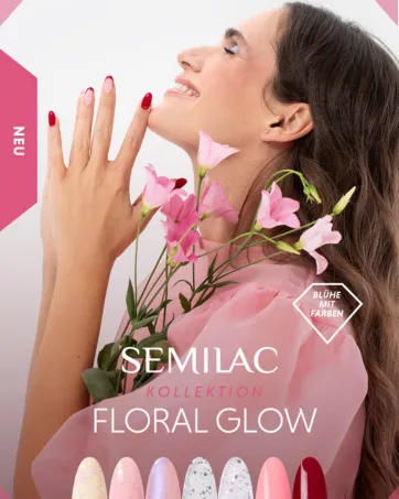  Semilac 806 Semilac Smart Builder Delicate Glitter Pink 5ml - Glow floral de Semilac