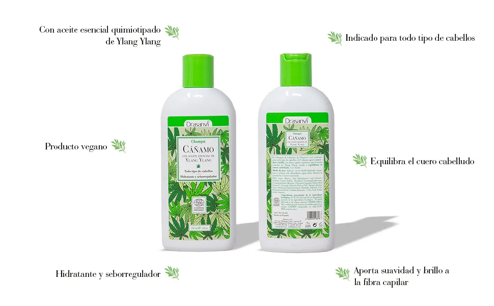  Drasanvi Drasanvi Shampoo - 1 unit - Shampooing chanvre, shampoing chanvre bio, shampoing chanvre eco, shampoing chanvre bio