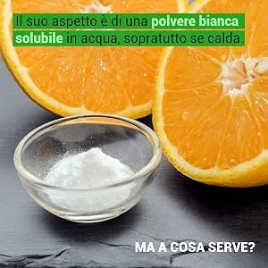  SaporePuro Vitamin C Powder L-Ascorbic Acid 1kg - Vitamine C