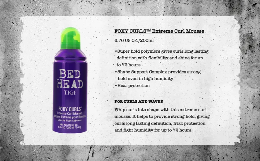 TIGI Bed Head Foxy Curls Extreme Curl Mousse  8.45 Ounce - Bed Head Foxy Curls Extreme Curl Mousse