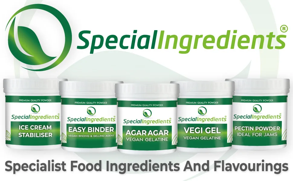  Special Ingredients Special Ingredients Calcium Lactate & Sodium Alginate 2x100g - Molecular Gastronomy Kit for Spherification & Reverse Spherifi - Special Ingredient Europe