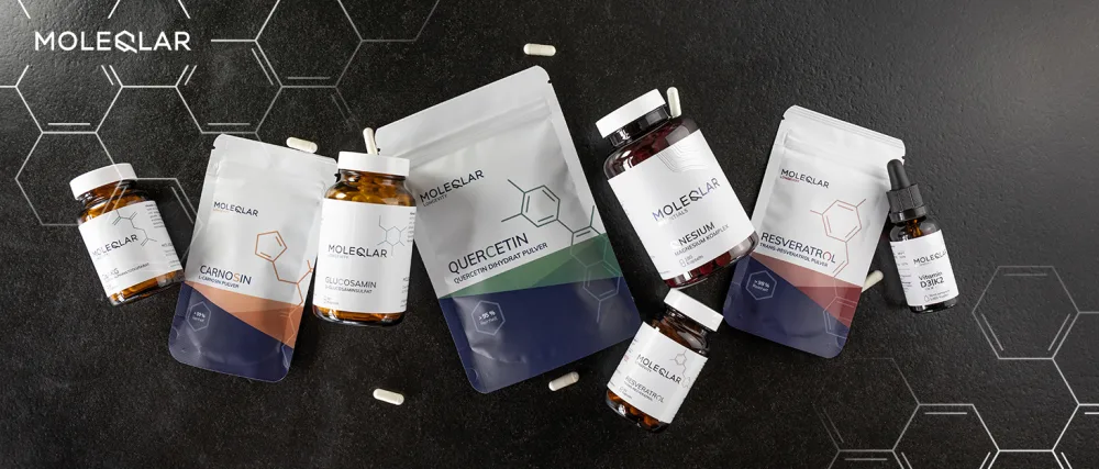  MoleQlar MoleQlar 60 capsules of coenzyme Q10 bioidentical Ubiquinone from fermentation Q10Vital brand raw material monthly intake - MoleQlar