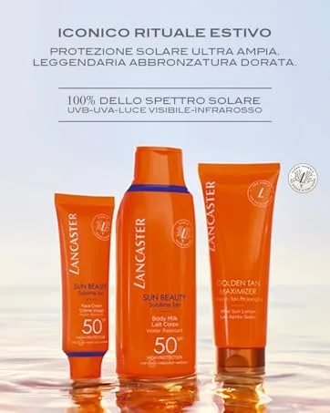  Lancaster Lancaster Mineral Sunscreen Sun Beauty Sensitive Skin Spf 50 Mineral Face Cream 50 Ml - Lancaster