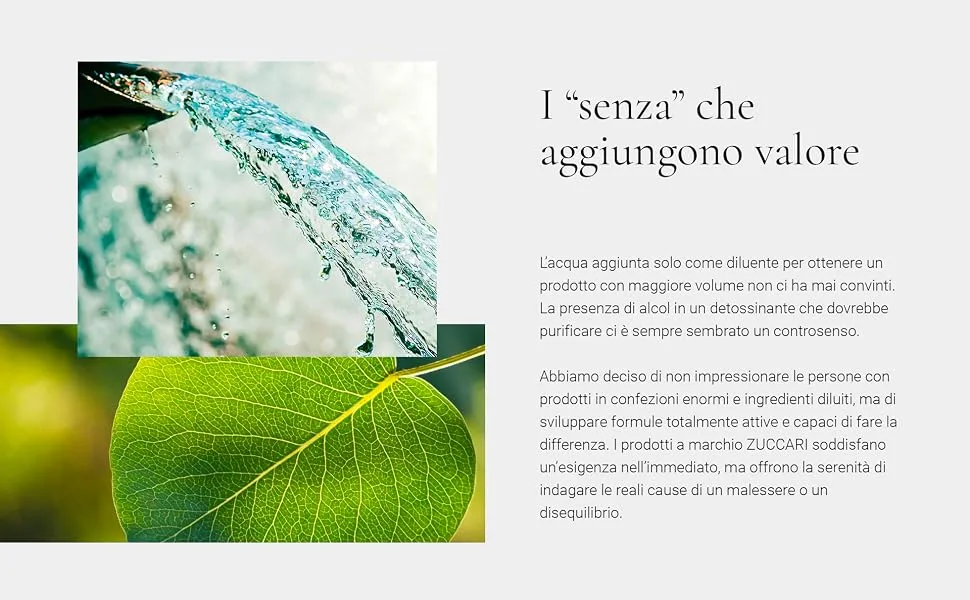  ZUCCARI ZUCCARI Aloe Leaf Primer Gel 250 ml - Premier plan de gouttes d'eau sur une feuille verte ou une tige d'une plante, avec texte flou