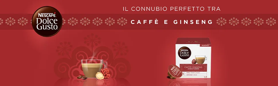  NESCAFE DOLCE GUSTO NESCAF DOLCE GUSTO Ginseng Coffee 6 boxes of 16 capsules (96 capsules compatible with Nescaf Dolce Gusto) - ginseng