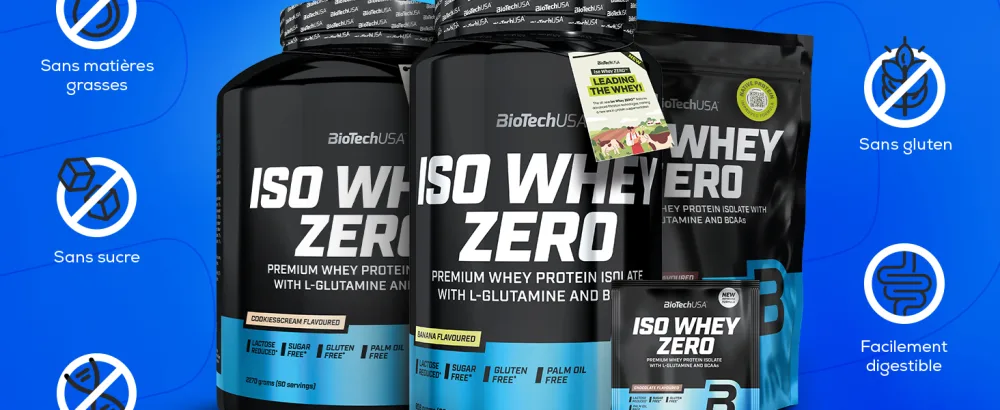  BioTechUSA BioTechUSA Iso Whey Zero | Premium Whey Protein Isolate | Grass-Fed | Enzyme-Free | Sugar- and Gluten-free 908g Coffee Latte - IWZ New formula