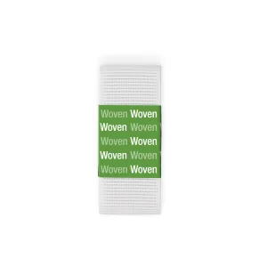 Dritz 9303W Ribbed Non-Roll Woven Elastic  White  1-1/2-Inch by 1-Yard - image