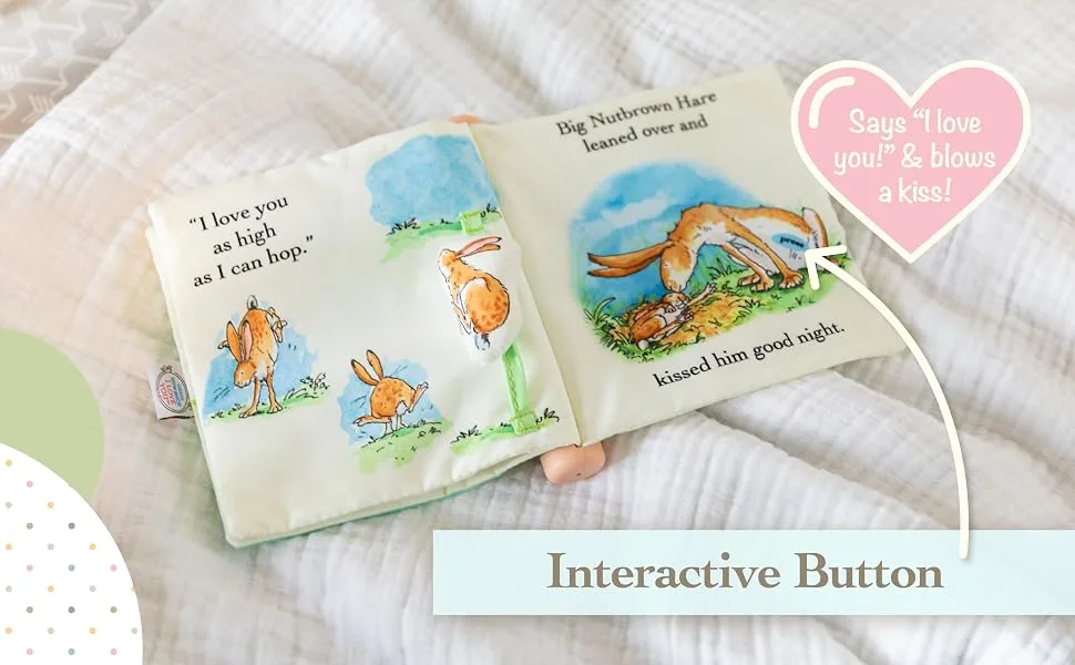 Guess How Much I Love You Activity Toy for Babies - Interactive button, says I love you and blows a kiss!
