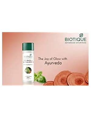 Biotique Basil and Red Sandal Wood Body Talc 150gms - product information 1