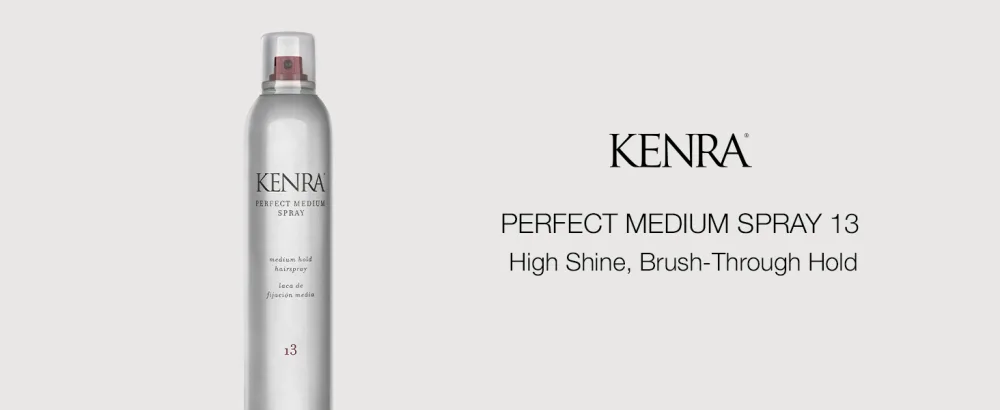Kenra Perfect Medium Spray 13 | Provides Styling Control Without Stiffness | Medium Hold | Fast-Drying Formulation | High Shine Finish | All Hair Types 80% VOC 10-Ounce - Perfect Medium Spray 13