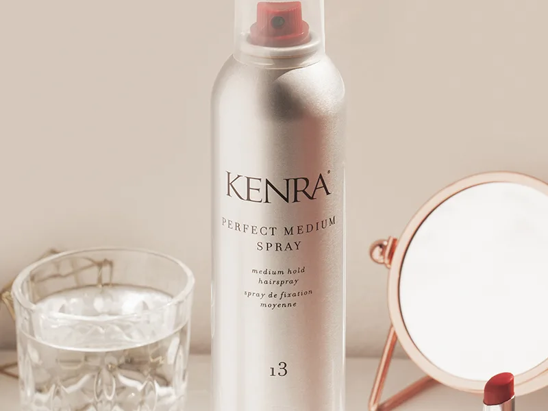 Kenra Perfect Medium Spray 13 | Provides Styling Control Without Stiffness | Medium Hold | Fast-Drying Formulation | High Shine Finish | All Hair Types 80% VOC 10-Ounce - Perfect Medium Spray 13
