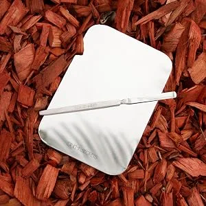 Cinema Secrets Stainless Steel Makeup Palette Medium - SS Tools wood chips