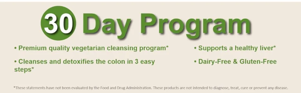 DrNatura Colonix Kit - 30 Day Comprehensive Three-Part Cleanse and Detox Program  Promotes Regularity and Digestive Health - 30 Day Program Kit Supply Easy Dairy-Free Gluten-Free Cleanse Healthy Toxinout Detoxigreen