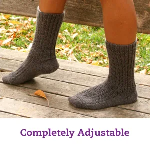 Authentic Knitting Board Sock Loom Original  Fine Gauge Wood Loom - Completely Adjustable