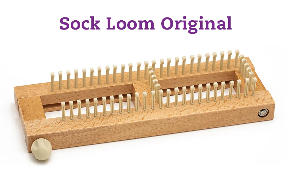 Authentic Knitting Board Sock Loom Original  Fine Gauge Wood Loom - Sock Loom Original