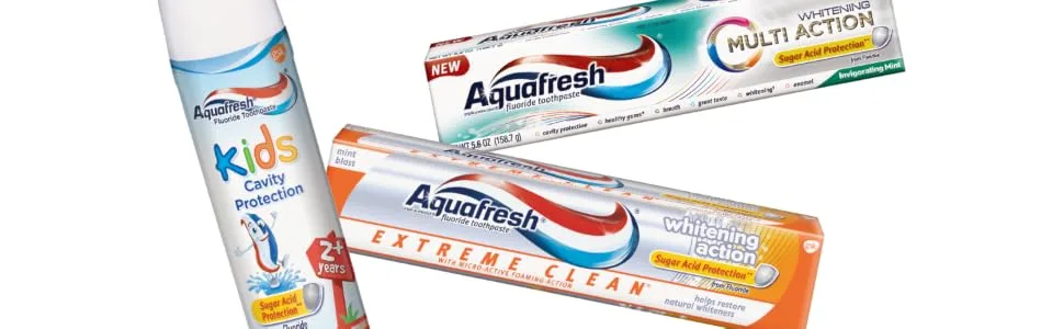 Aquafresh Action Toothpaste  Extreme Clean Whitening - product information 1