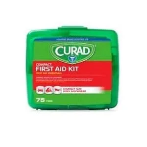 Curad Compact First Aid Kit  Green 75 Items  1 Each - product information 1