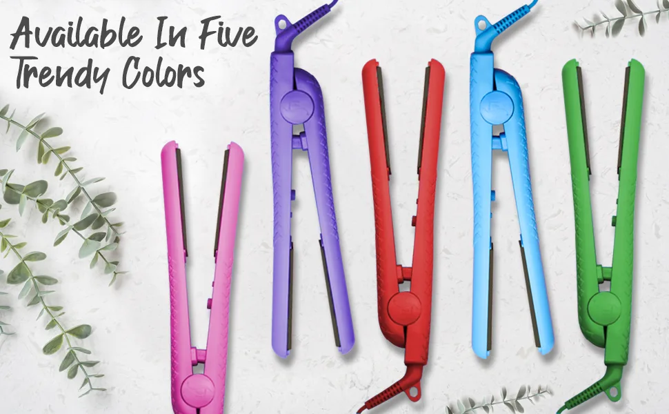 Herstyler Ceramic Flat Straightener Pink - hair straightening iron