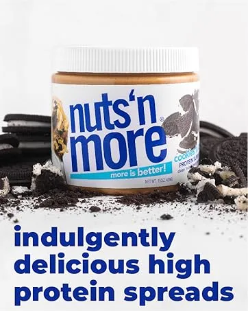Nuts 'N More High Protein Spread - Cookie Butter - 16 ounces - indulgently delicious high protein spreads