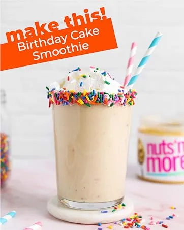 Nuts 'N More High Protein Spread - Cookie Butter - 16 ounces - Make this! Birthday cake smoothie with our Birthday Cake Spread