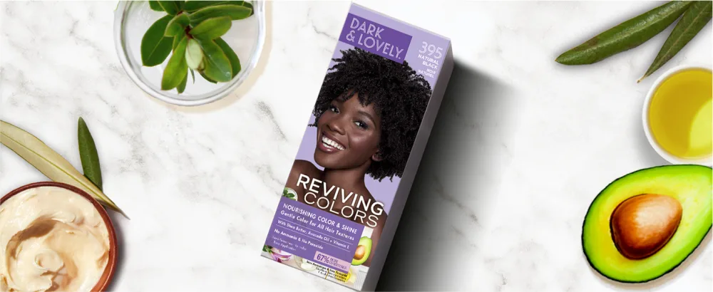 SoftSheen-Carson Dark and Lovely Reviving Colors Nourishing Color & Shine  Radiant Black 391 - Black