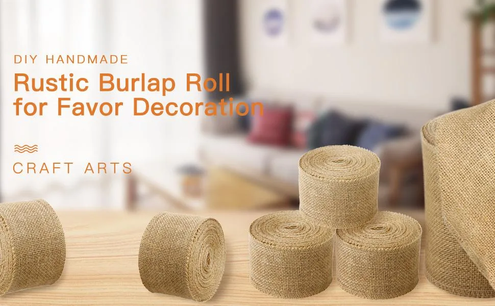 LaRibbons 3 Wide Burlap Fabric Craft Ribbon 10 Yards  01 Tan - burlap