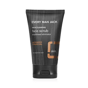 Every Man Jack Skin Clearing Face Scrub  Fragrance Free  4.2 Fl Oz - face scrub, charcoal