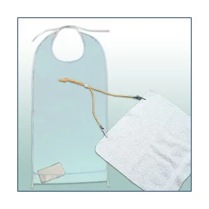 Maddak Make a Bib Long Clip and Cord (738900001) - SP Ableware Maddak Clothing Protectors Adult Bibs Neoprene Bib Clips Caregiver Aids