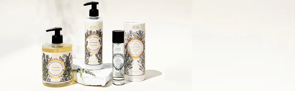 Panier des Sens Lavender Liquid Marseille soap - Made in France 97% natural - 16.9floz/500ml - Lavender collection
