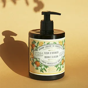Panier des Sens Lavender Liquid Marseille soap - Made in France 97% natural - 16.9floz/500ml - Liquid soap orange blossom