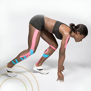 Kinesio Taping - Elastic Therapeutic Athletic Tape Tex Gold FP - Bulk Roll - Black   2 in. x 103 ft - runners tape