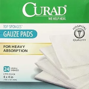 CUARD Post-Op Top Sponge Gauze Pads  Sterile  4 X 4 Inch - product information 2